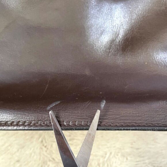 Vintage Bally Chocolate Brown Leather Work Bag - made in Italy! 🇮🇹 - Picture 13 of 16